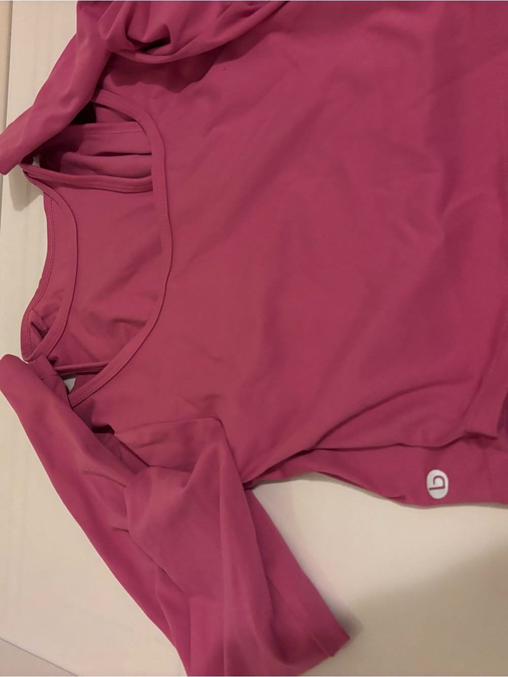 Women's Pink Long-Sleeve Active Top